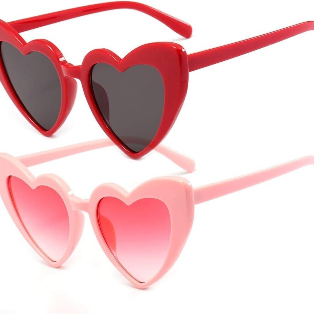 Women Retro Cat Eye Sunglasses UV400 Protection Heart Shape Fashion Accessories